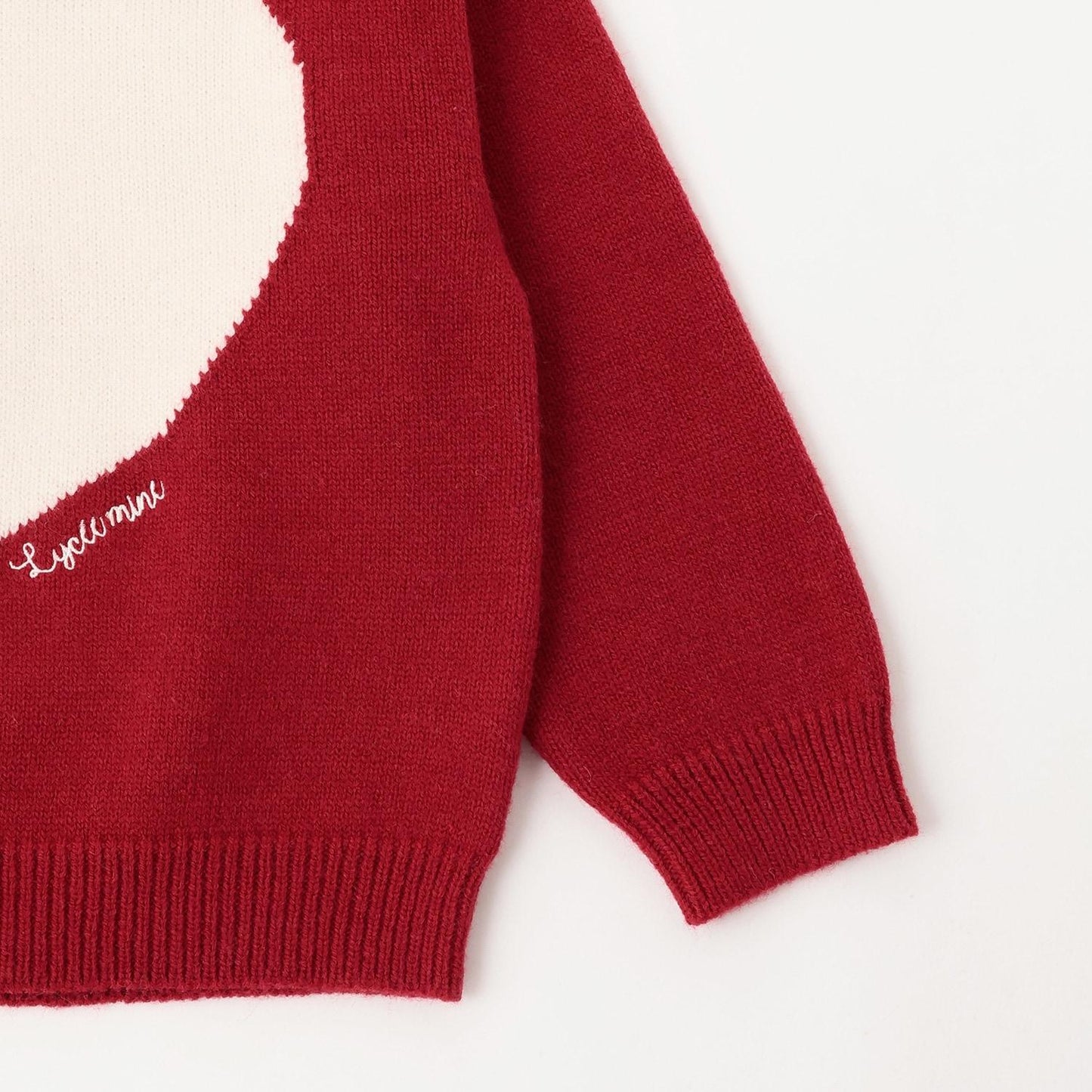 【Lycee mine 芭蕾系列】愛心圖案毛衣