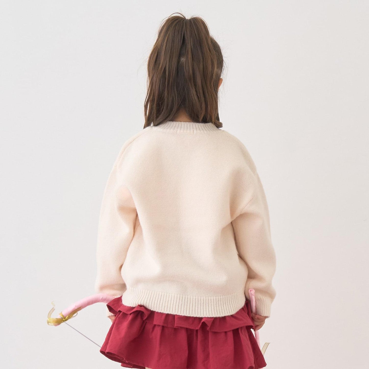 【Lycee mine 芭蕾系列】愛心圖案毛衣