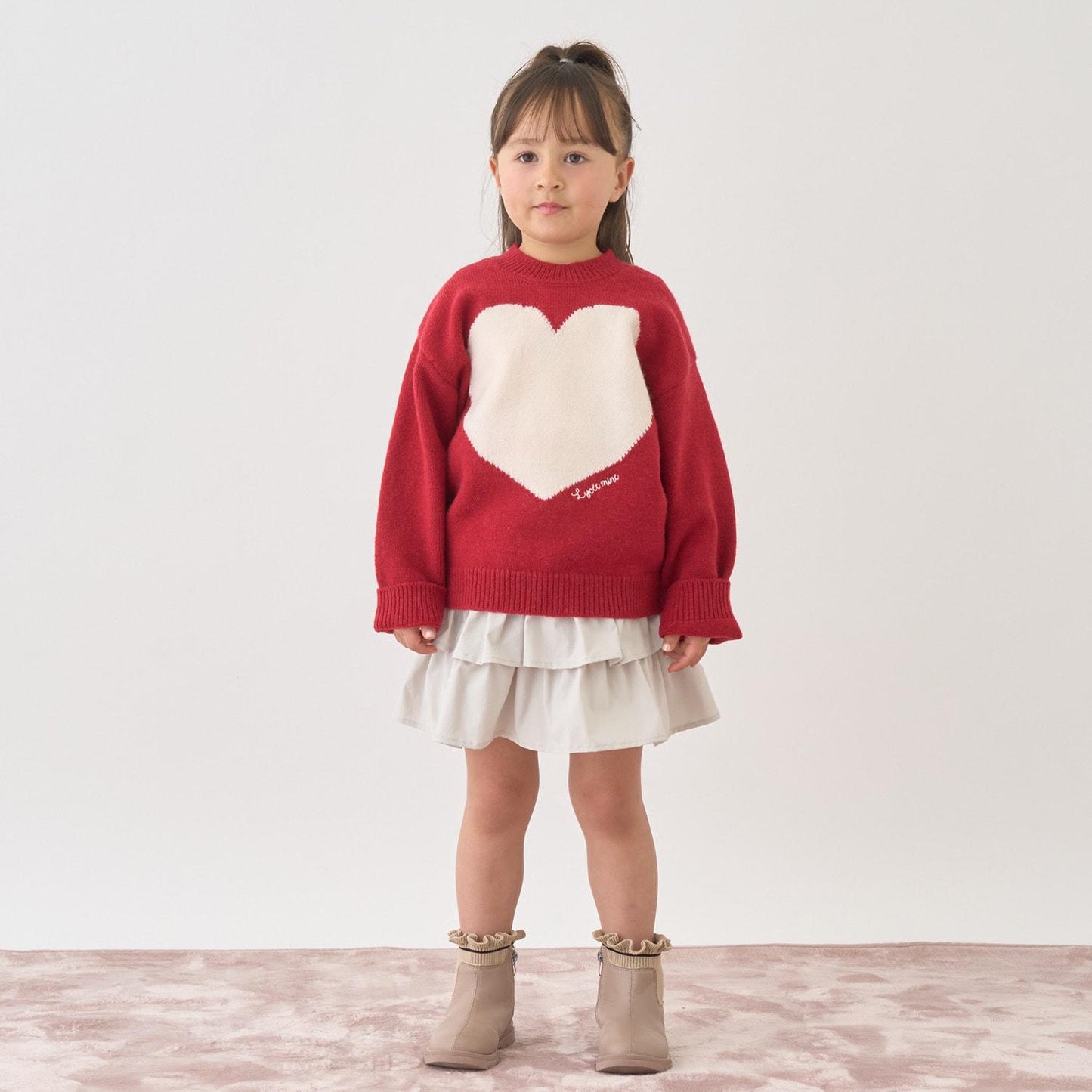 【Lycee mine 芭蕾系列】愛心圖案毛衣
