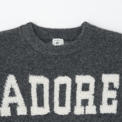 【AMI】立體提花套頭衫