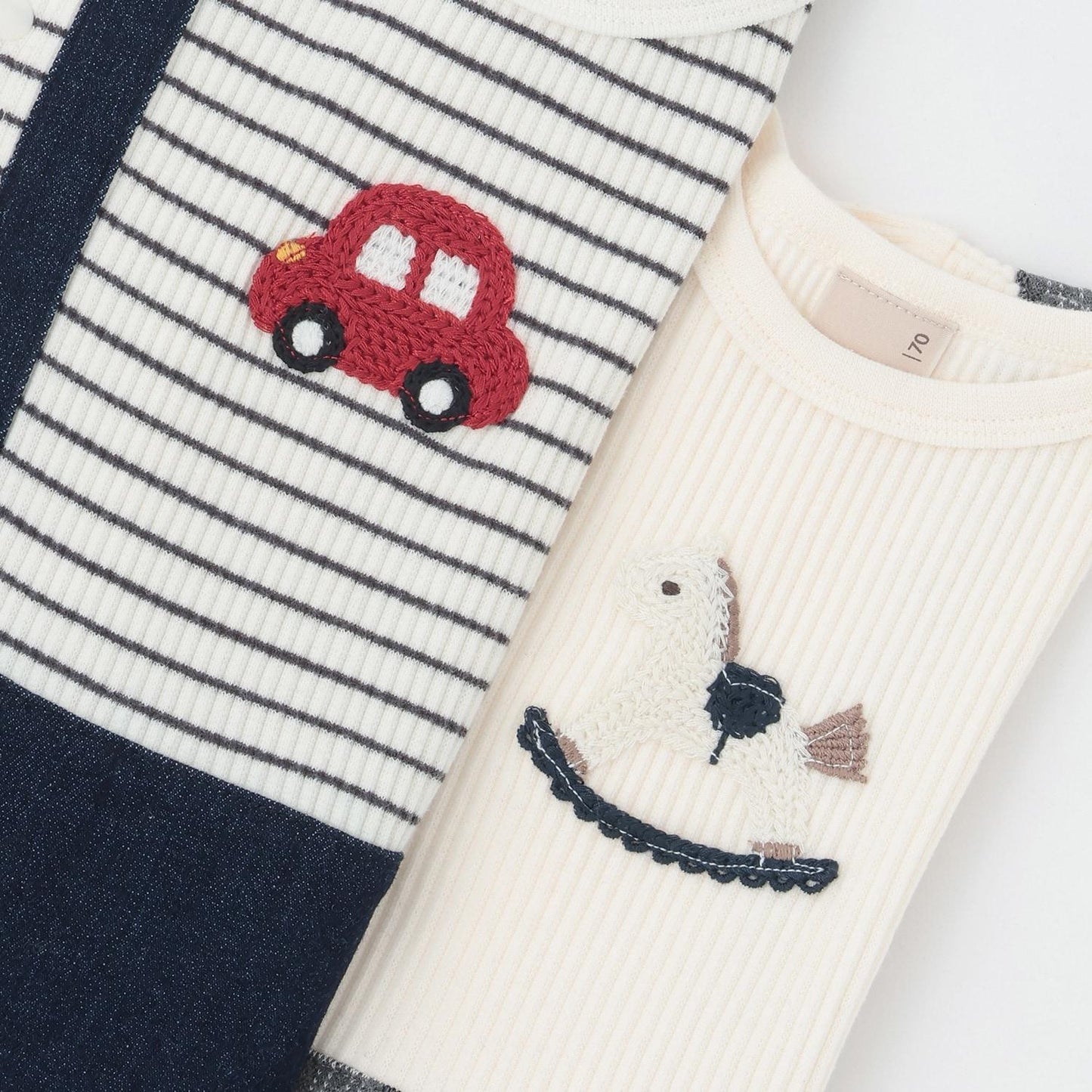 帶揹帶圖案連體衣