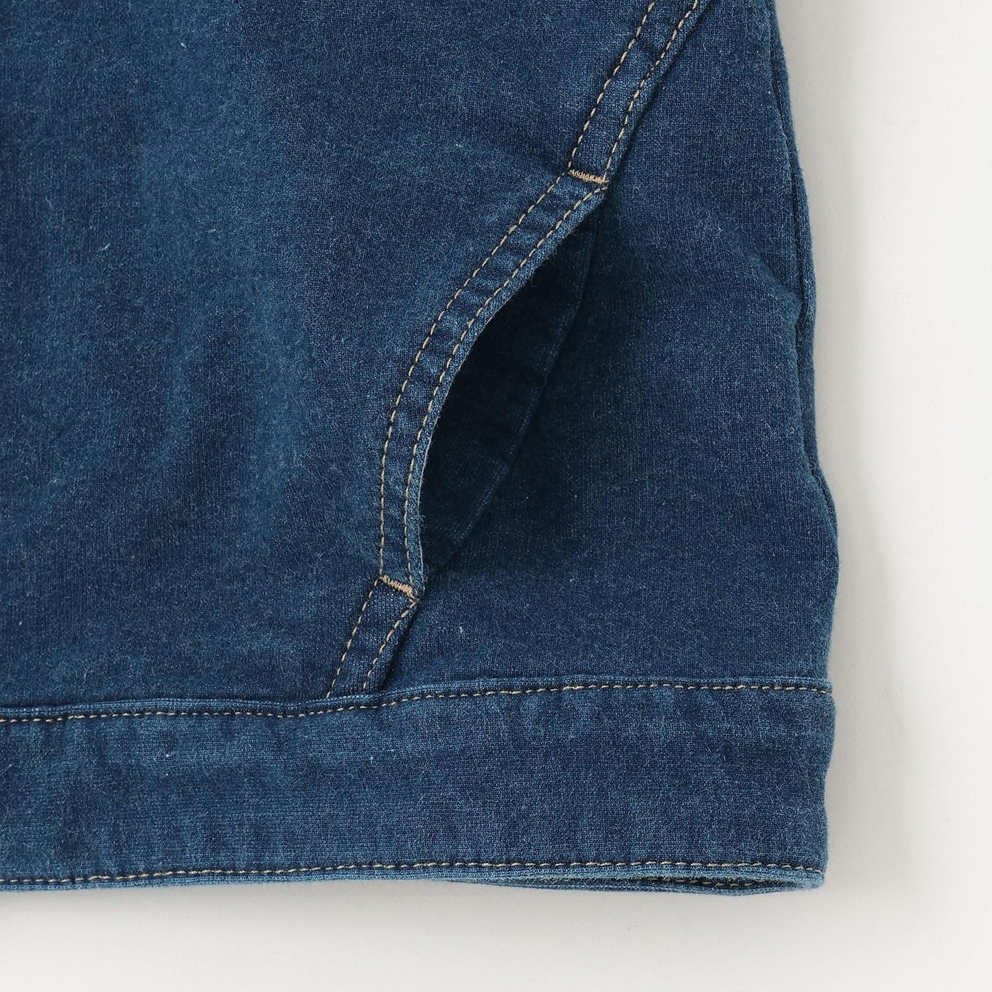 三穿連帽針織牛仔夾克