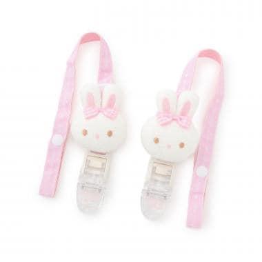 【メゾピアノママ】帶兔子玩偶的毛毯夾