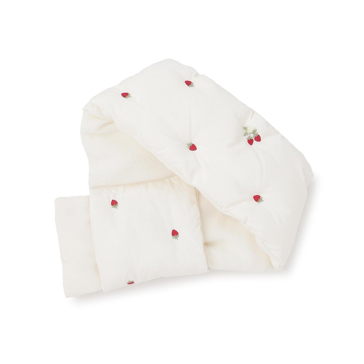 拼色刺繡加棉圍巾