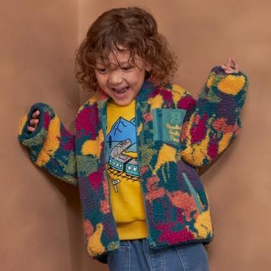 迷彩印花羊羔絨夾克