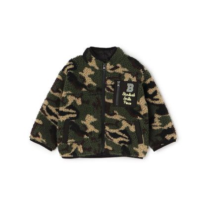 迷彩印花羊羔絨夾克