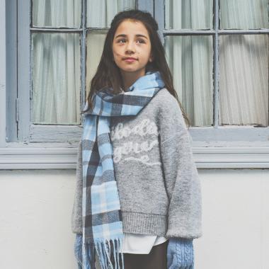 【130cm可選】Logo提花針織套頭衫