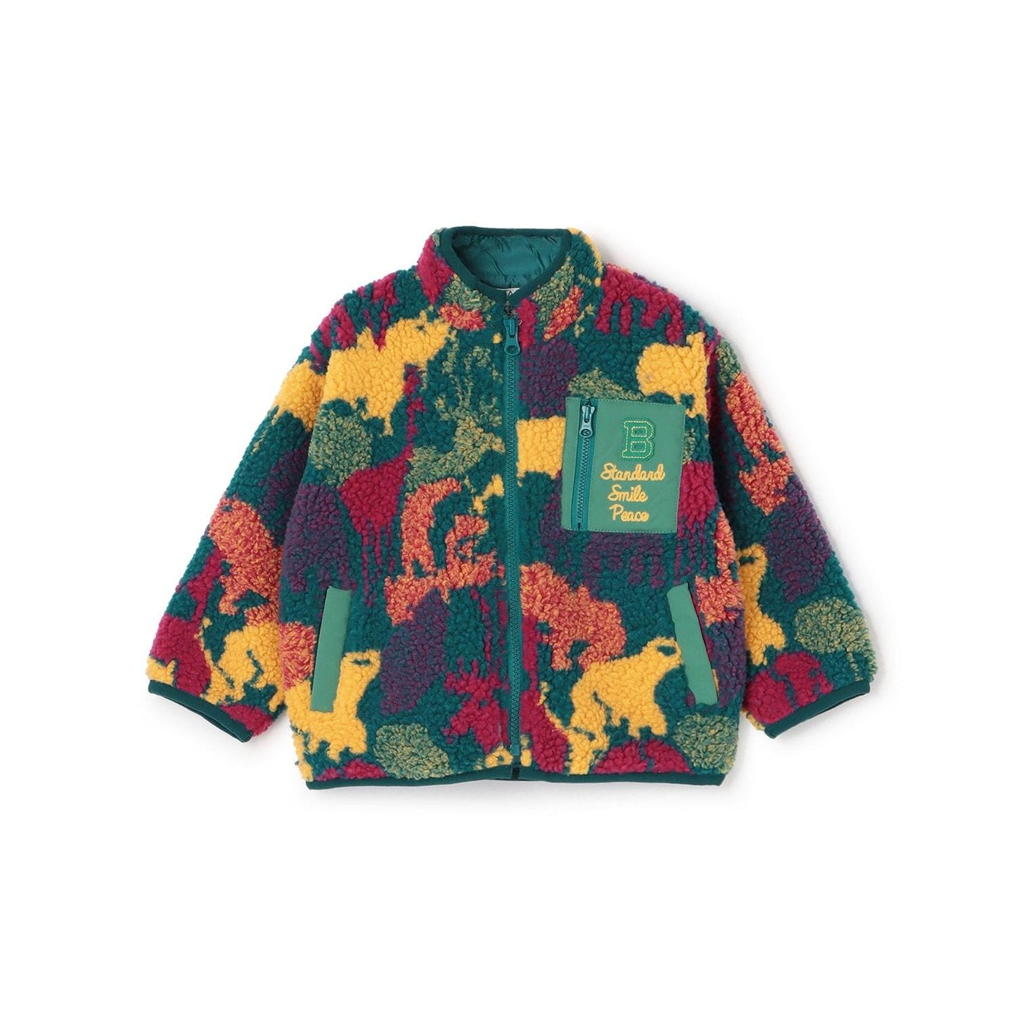 迷彩印花羊羔絨夾克