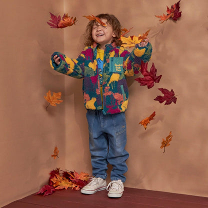 迷彩印花羊羔絨夾克