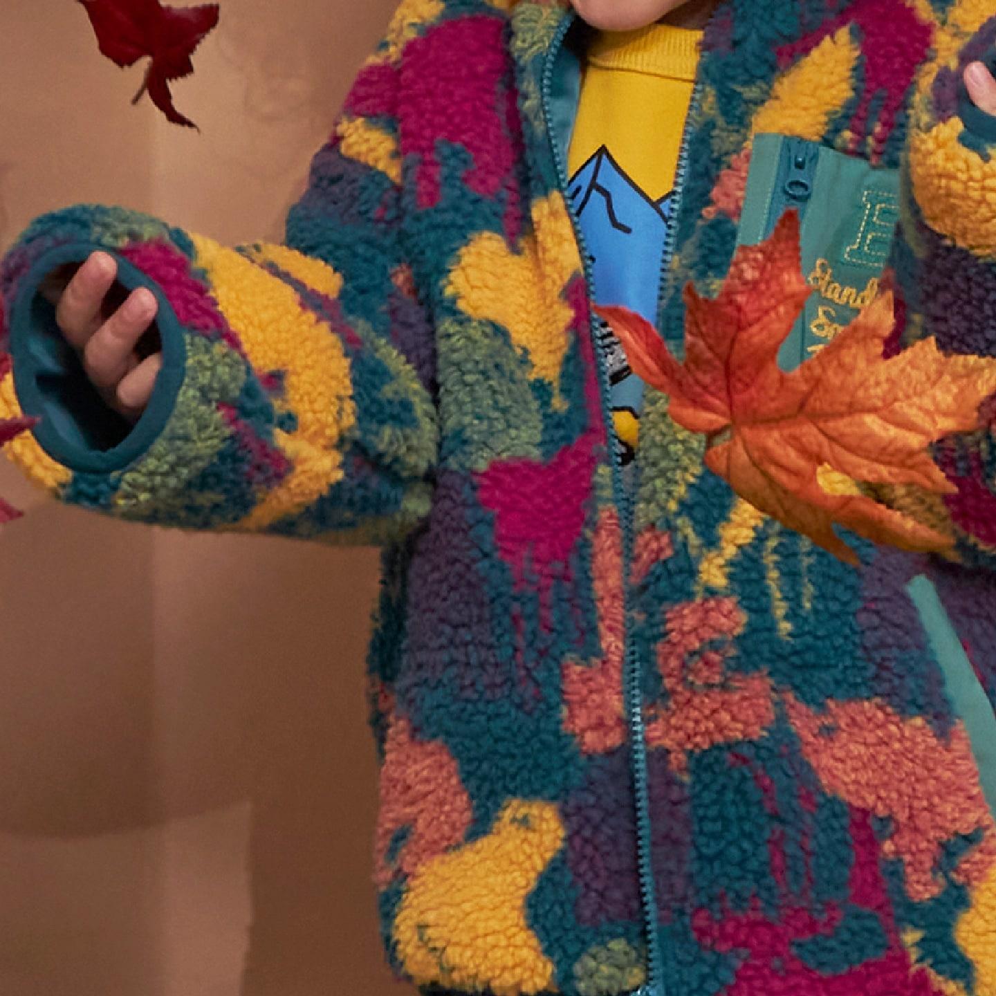 迷彩印花羊羔絨夾克