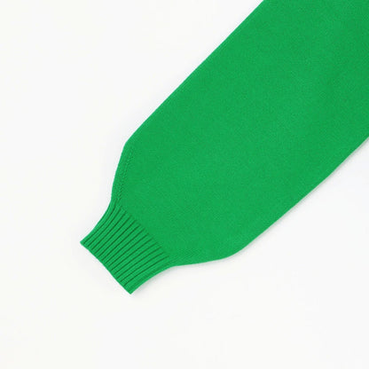 拼接標誌針織衫