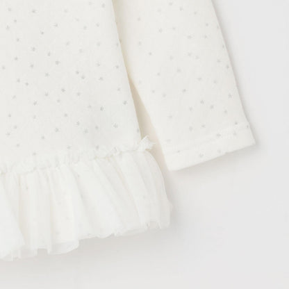 星塵絎縫網紗長款上衣