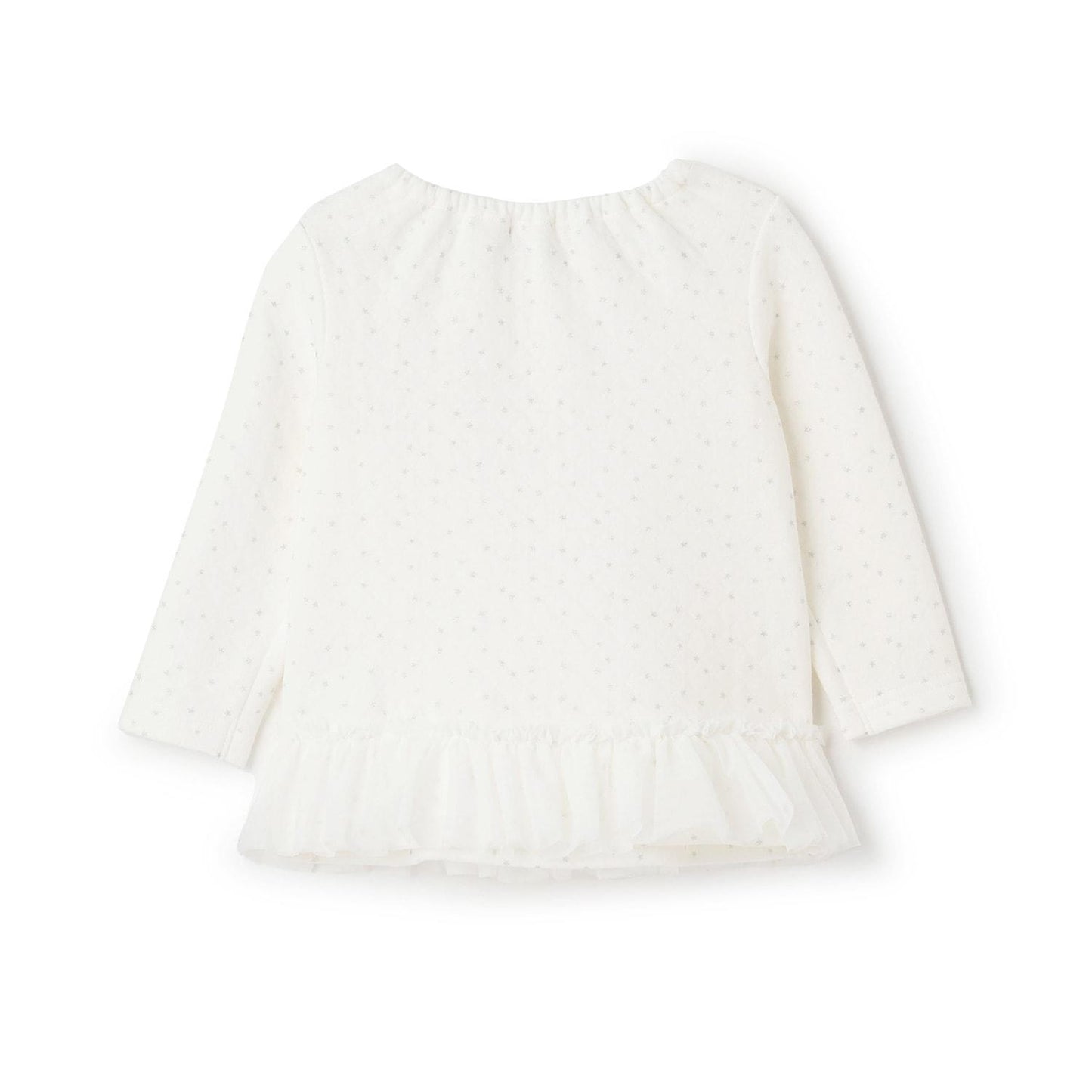 星塵絎縫網紗長款上衣