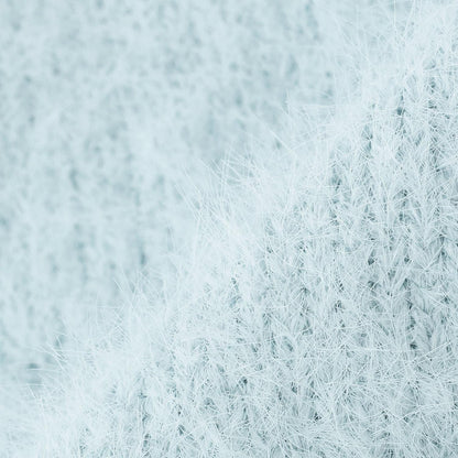 【trois lapins】長毛針織V領開衫