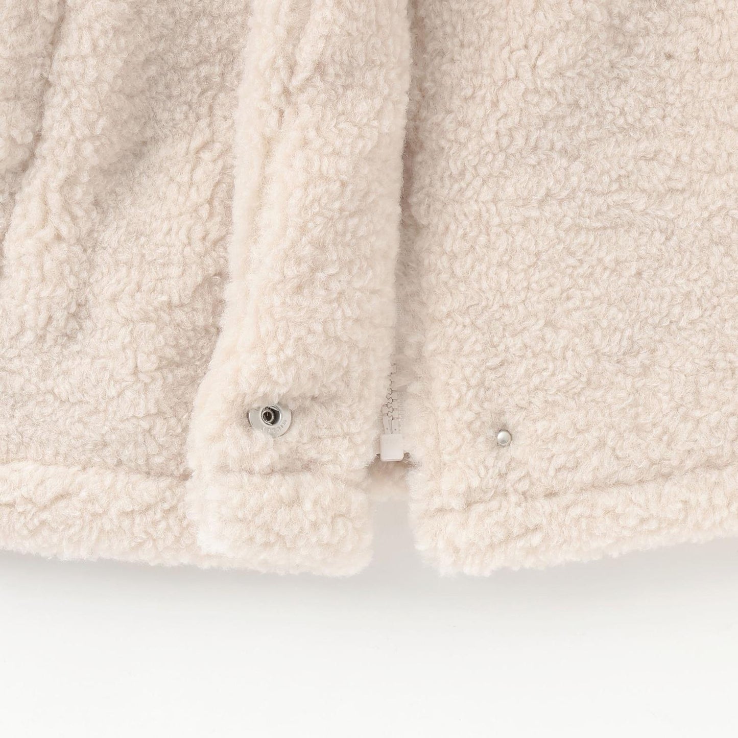 帶熊耳朵仿羊羔絨夾克