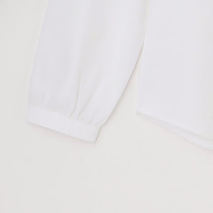 【畢業服】【不易起皺】圓領長袖襯衫