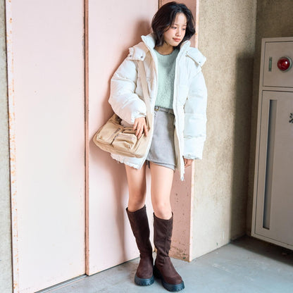 可拆卸袖長款夾克