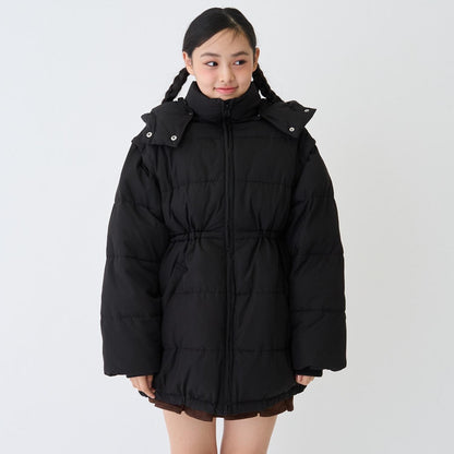 可拆卸袖長款夾克