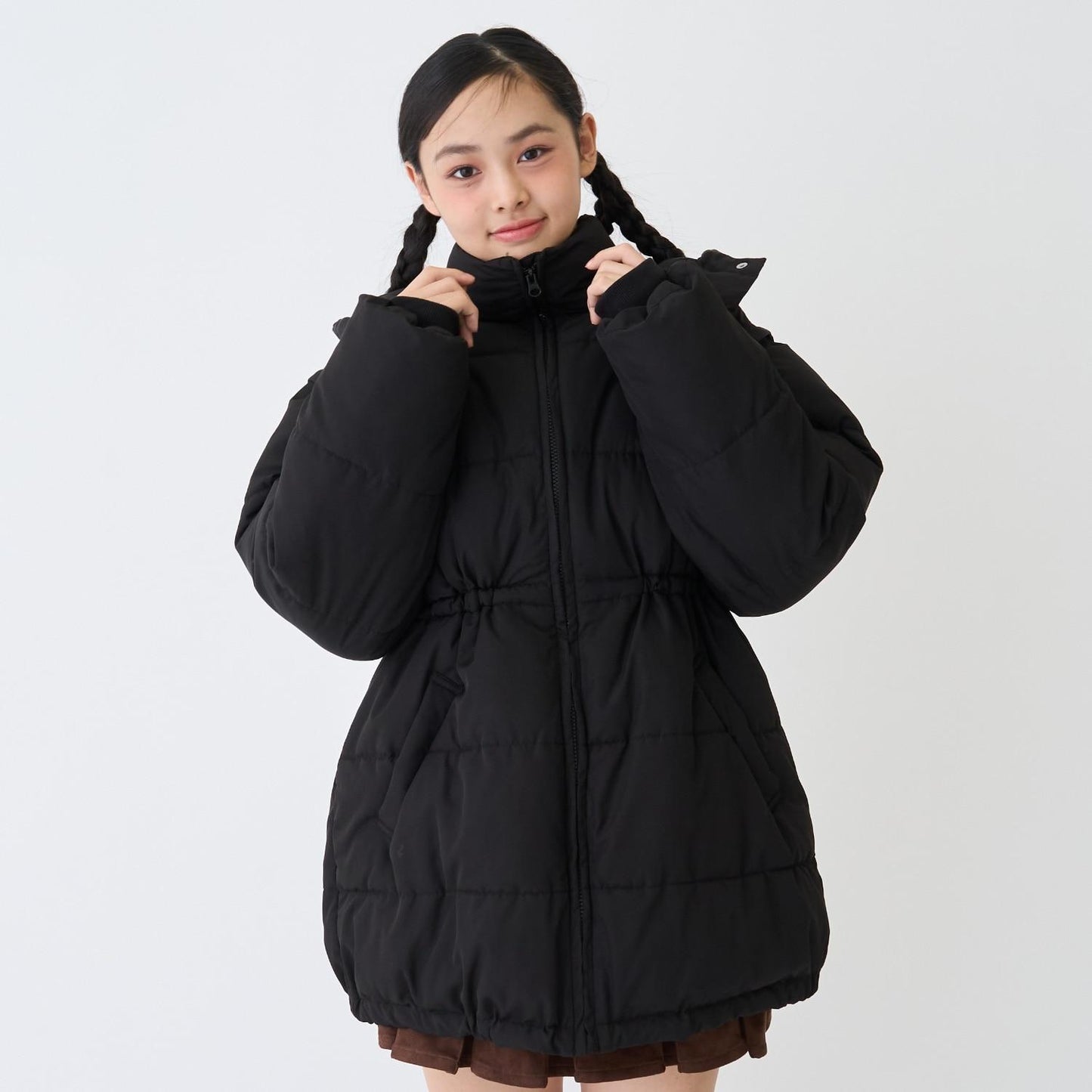 可拆卸袖長款夾克