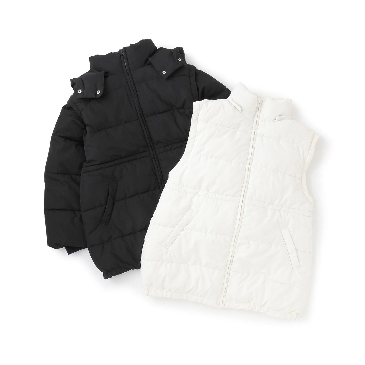 可拆卸袖長款夾克