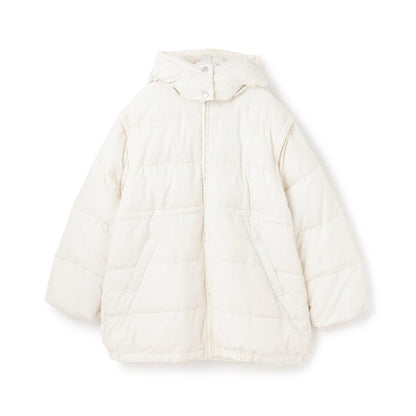 可拆卸袖長款夾克