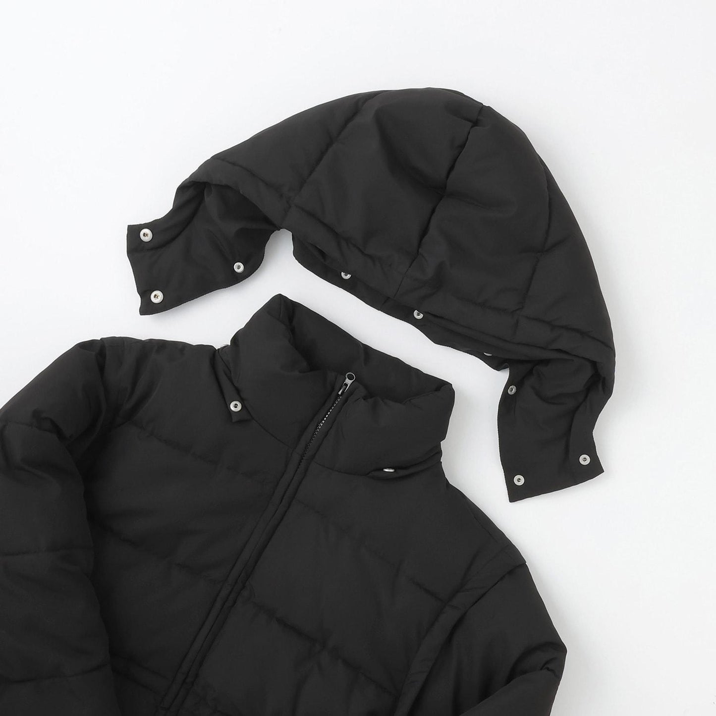 可拆卸袖長款夾克