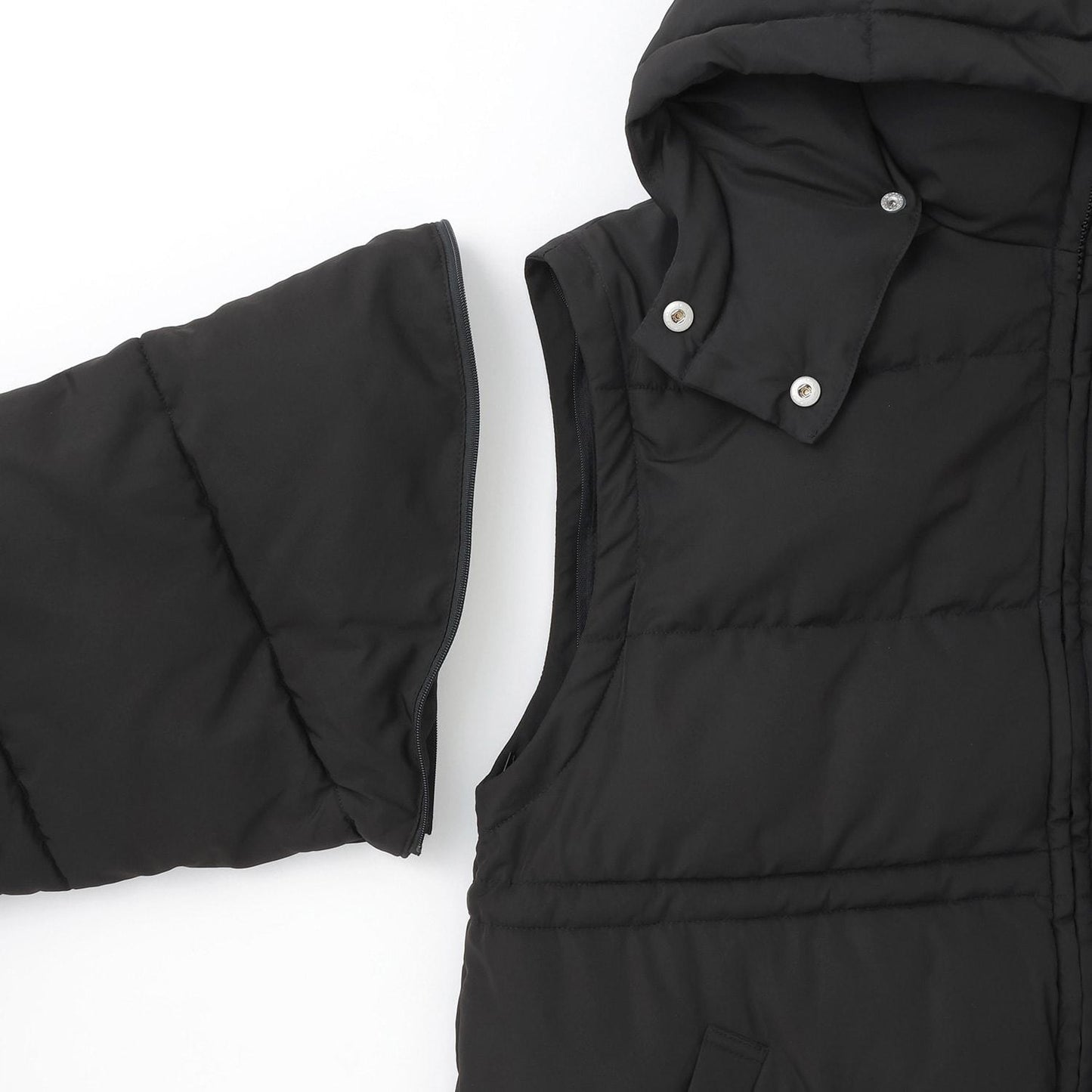 可拆卸袖長款夾克