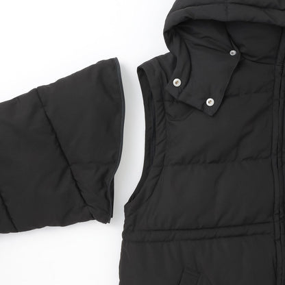 可拆卸袖長款夾克