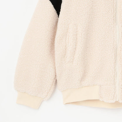 【trois lapins】羊羔絨內襯絎縫夾克