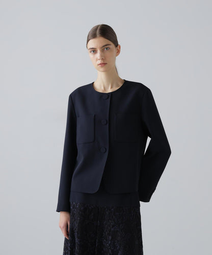 彈力喬其紗西裝外套