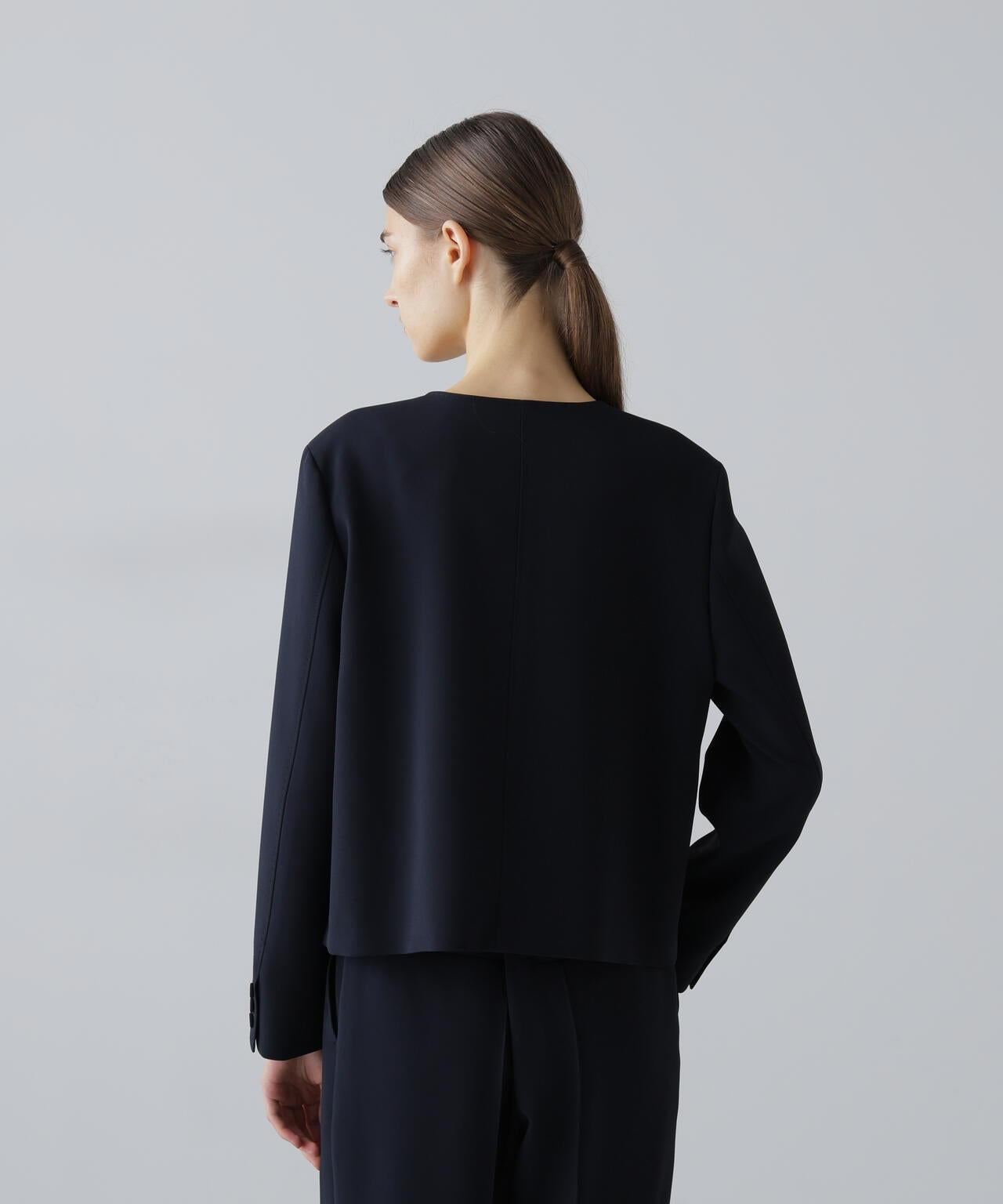 彈力喬其紗西裝外套