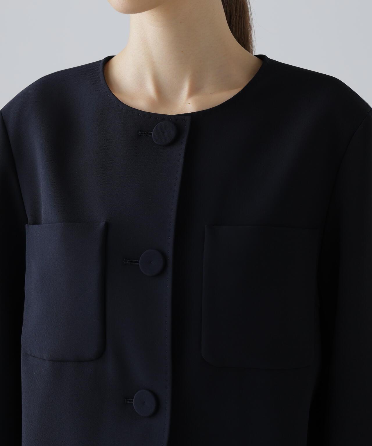 彈力喬其紗西裝外套