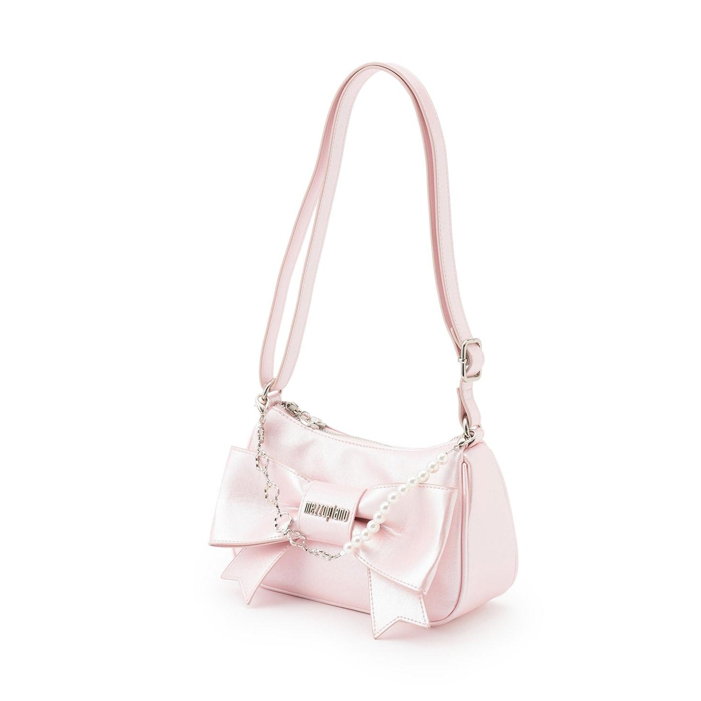 鏈條裝飾蝴蝶結單肩包