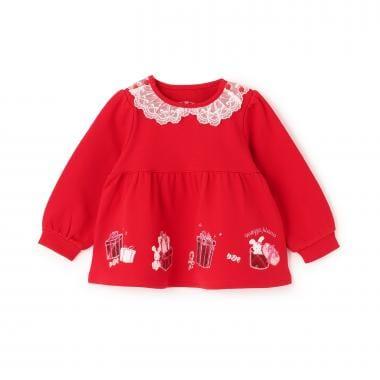 禮物刺繡長袖寬鬆上衣