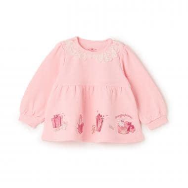 禮物刺繡長袖寬鬆上衣