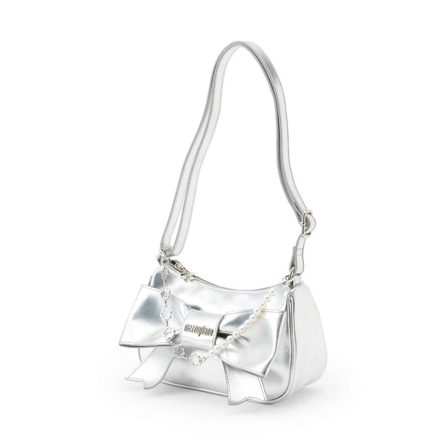 鏈條裝飾蝴蝶結單肩包