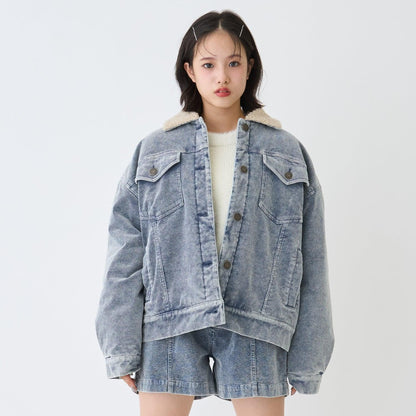 內襯絎縫燈芯絨夾克