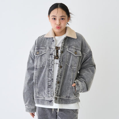 內襯絎縫燈芯絨夾克