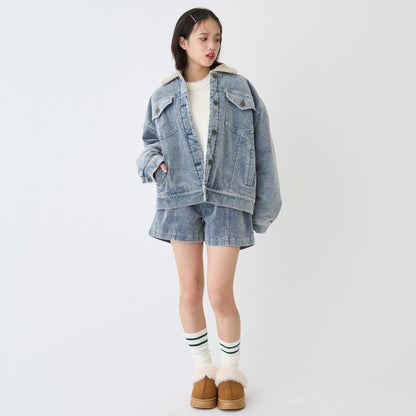 內襯絎縫燈芯絨夾克