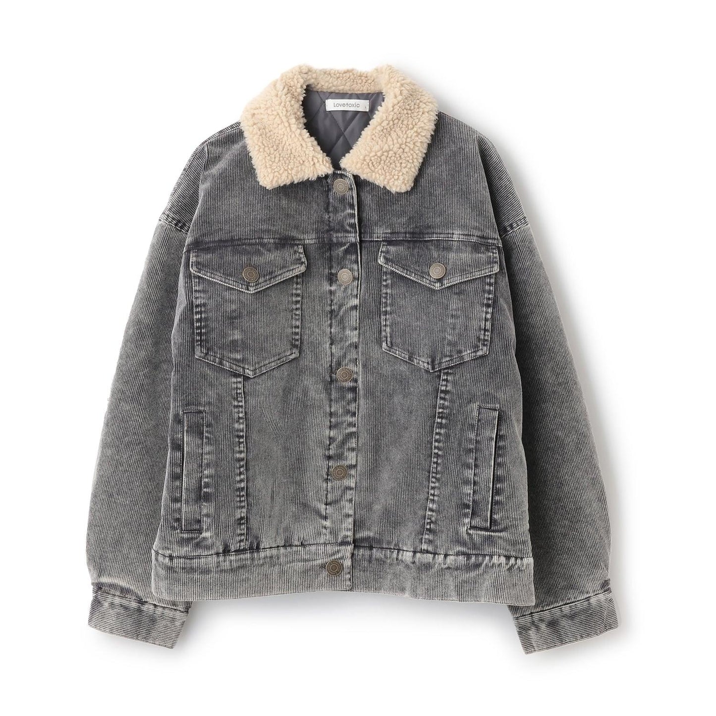 內襯絎縫燈芯絨夾克