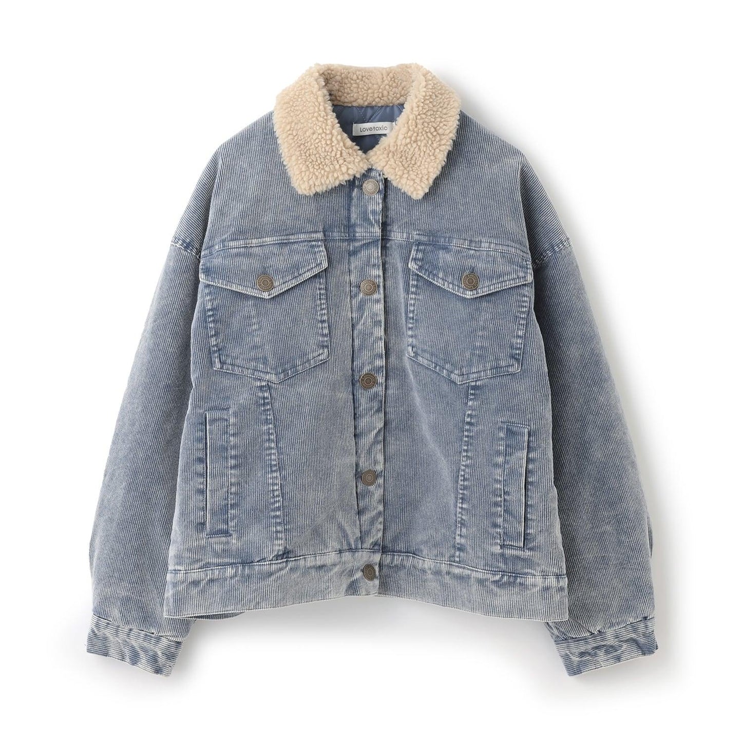 內襯絎縫燈芯絨夾克