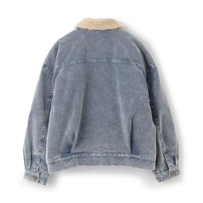 內襯絎縫燈芯絨夾克