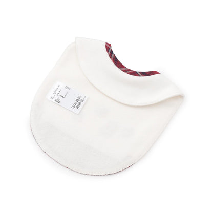 先染格紋×平滑 嬰兒圍兜