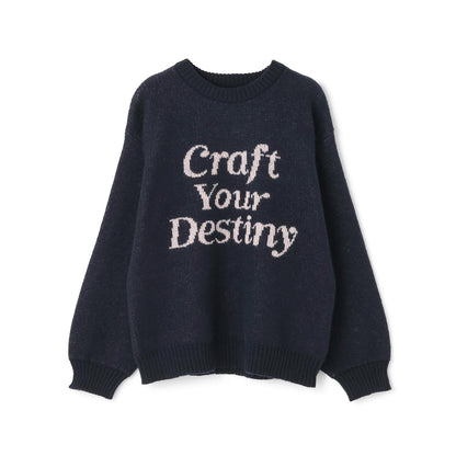 仿馬海毛提花套頭衫