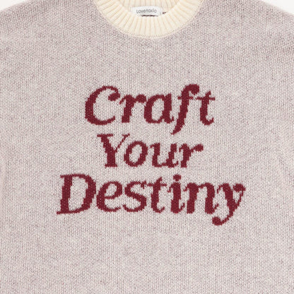 仿馬海毛提花套頭衫