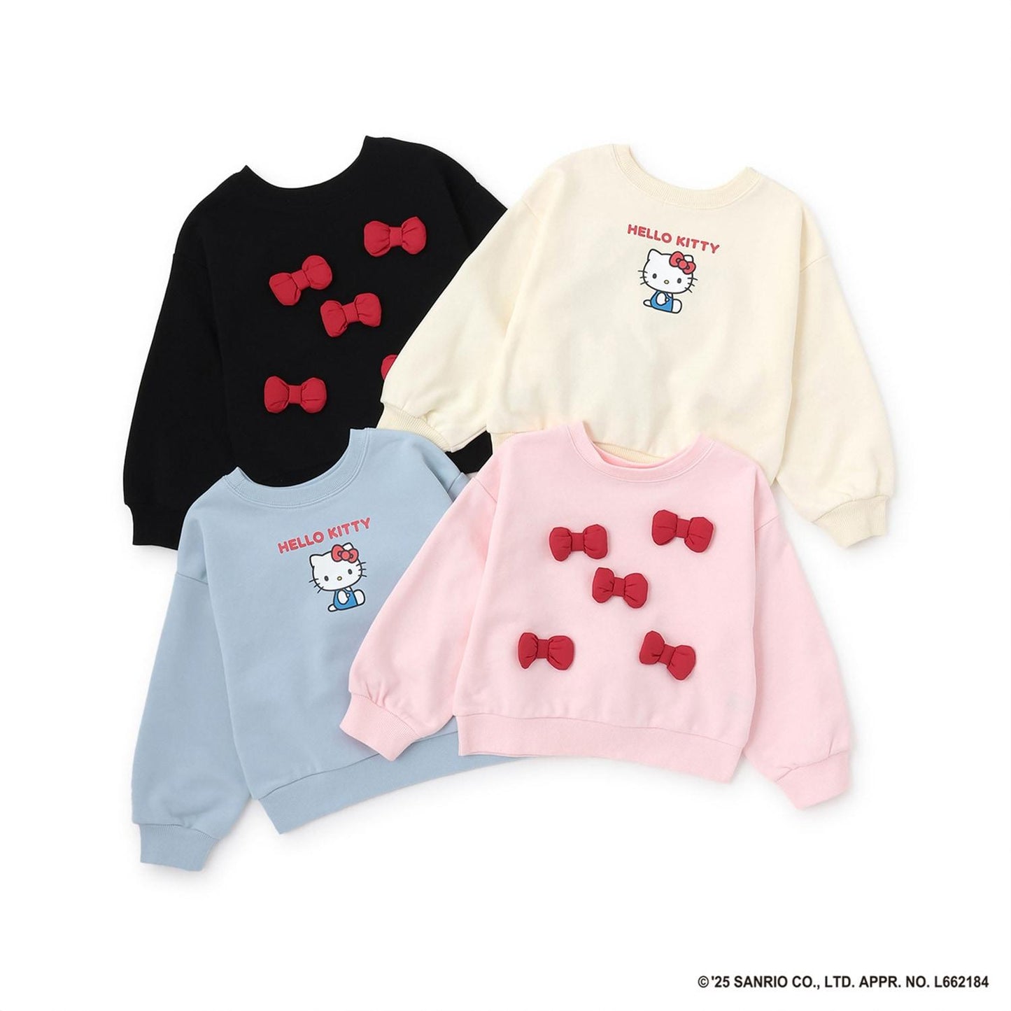 【三麗鷗角色】【正反兩面可穿】【速幹衛衣面料】《Hello Kitty》立體蝴蝶結衛衣