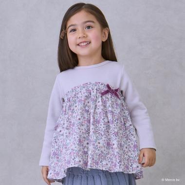 【《米菲》】花卉拼接長款上衣