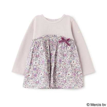 【《米菲》】花卉拼接長款上衣