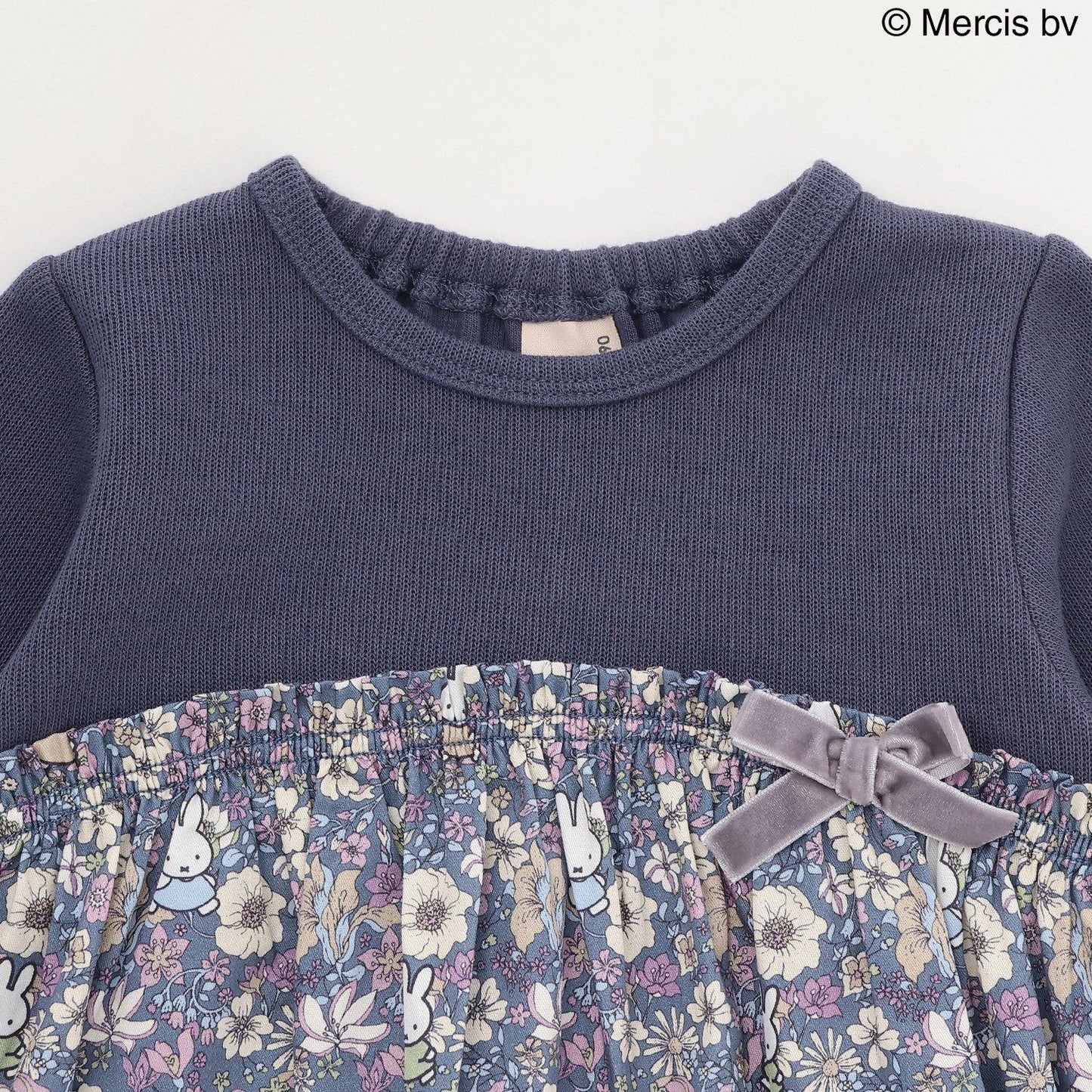 【《米菲》】花卉拼接長款上衣