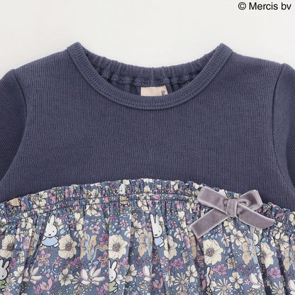 【《米菲》】花卉拼接長款上衣